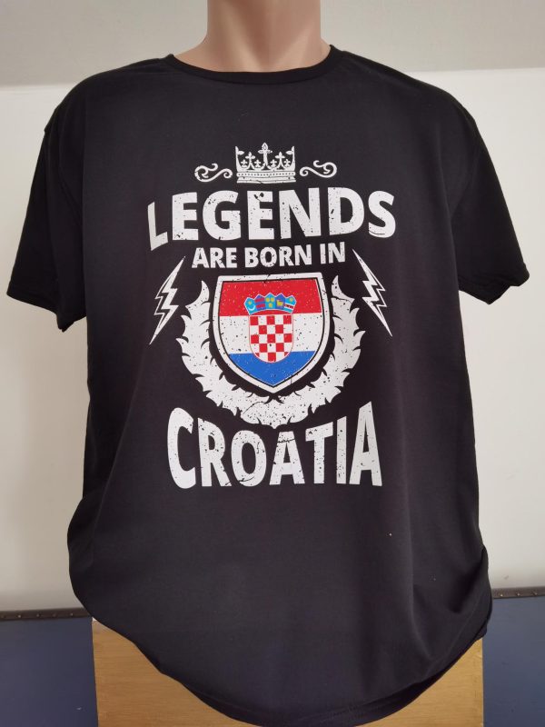 LEGENDS ARE BORN IN CROATIA MAJICA