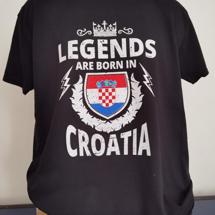 LEGENDS ARE BORN IN CROATIA MAJICA