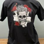 SKULL WITH ROSE MAJICA