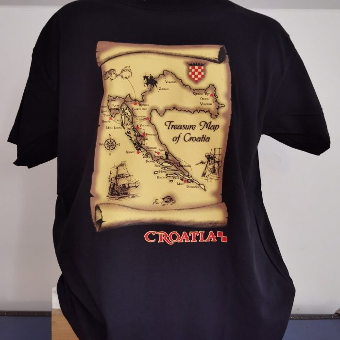 TREASURE MAP OF CROATIA MAJICA